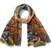 The Met Store American Folk Art Landscape Oblong Scarf* Scarves & Wraps