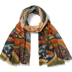 The Met Store American Folk Art Landscape Oblong Scarf* Scarves & Wraps