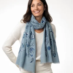 The Met Store American Vines Embroidered Shawl* Scarves & Wraps