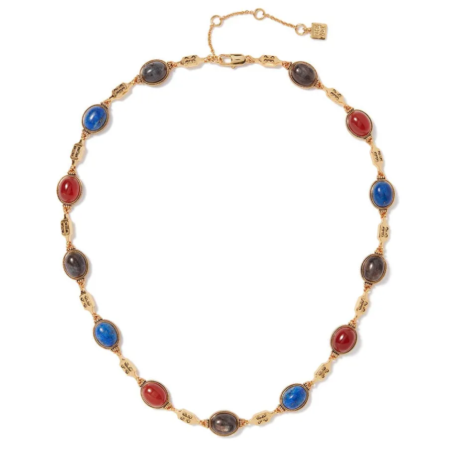 The Met Store Ancient Gems Multistone Statement Necklace and Triple-Drop Lapis Earrings Set* Jewelry Sets