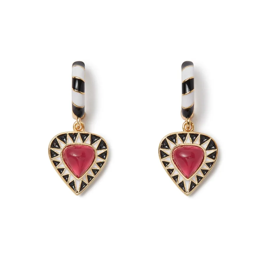 The Met Store Atef Crown Huggie Charm Earrings* Earrings
