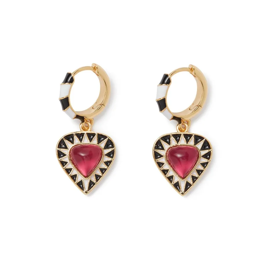The Met Store Atef Crown Huggie Charm Earrings* Earrings