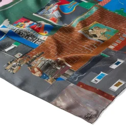 The Met Store Bearden The Block Oblong Silk Scarf* Scarves & Wraps