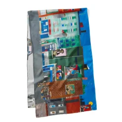 The Met Store Bearden The Block Oblong Silk Scarf* Scarves & Wraps
