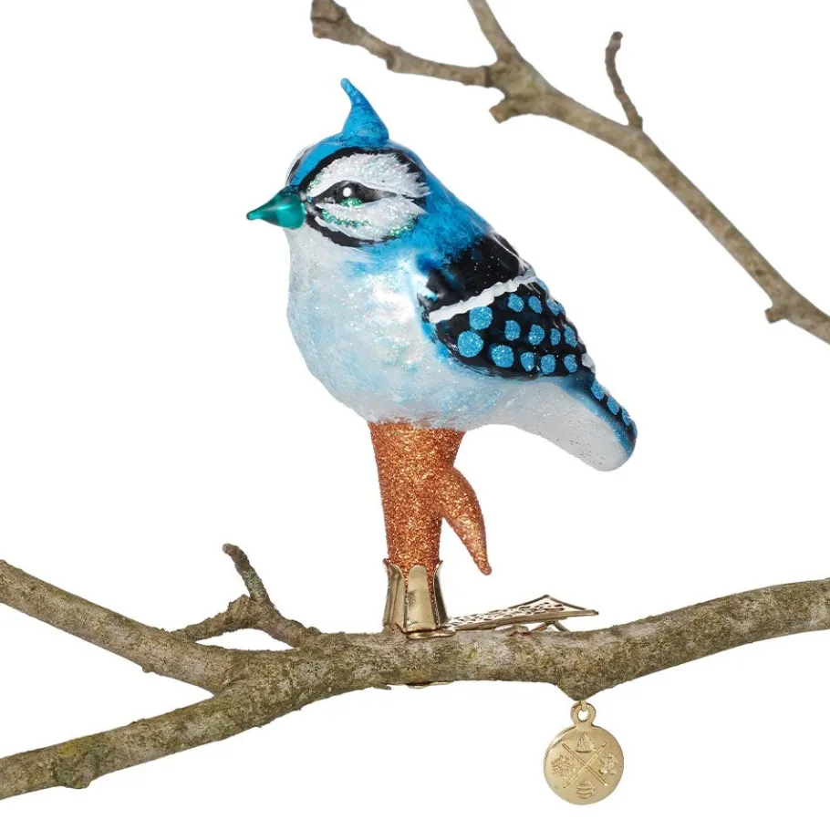 The Met Store Blue Jay Glass Ornament* Ornaments