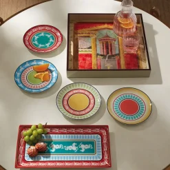 The Met Store Boscoreale Fresco Wood Lacquer Tray* Tableware|Decorative Accents
