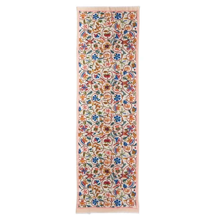 The Met Store British Flowering Vines Embroidered Oblong Scarf* Scarves & Wraps