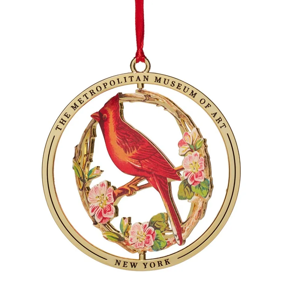 The Met Store Cardinal Grosbeak Spinning Ornament* Ornaments