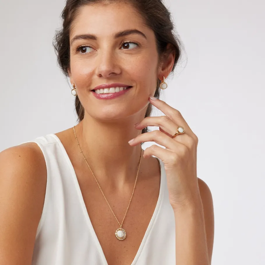 The Met Store Celestial Symbols Carved Mother-of-Pearl Signet Ring* Rings