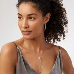 The Met Store Celestial Symbols Linear Drop Earrings* Earrings