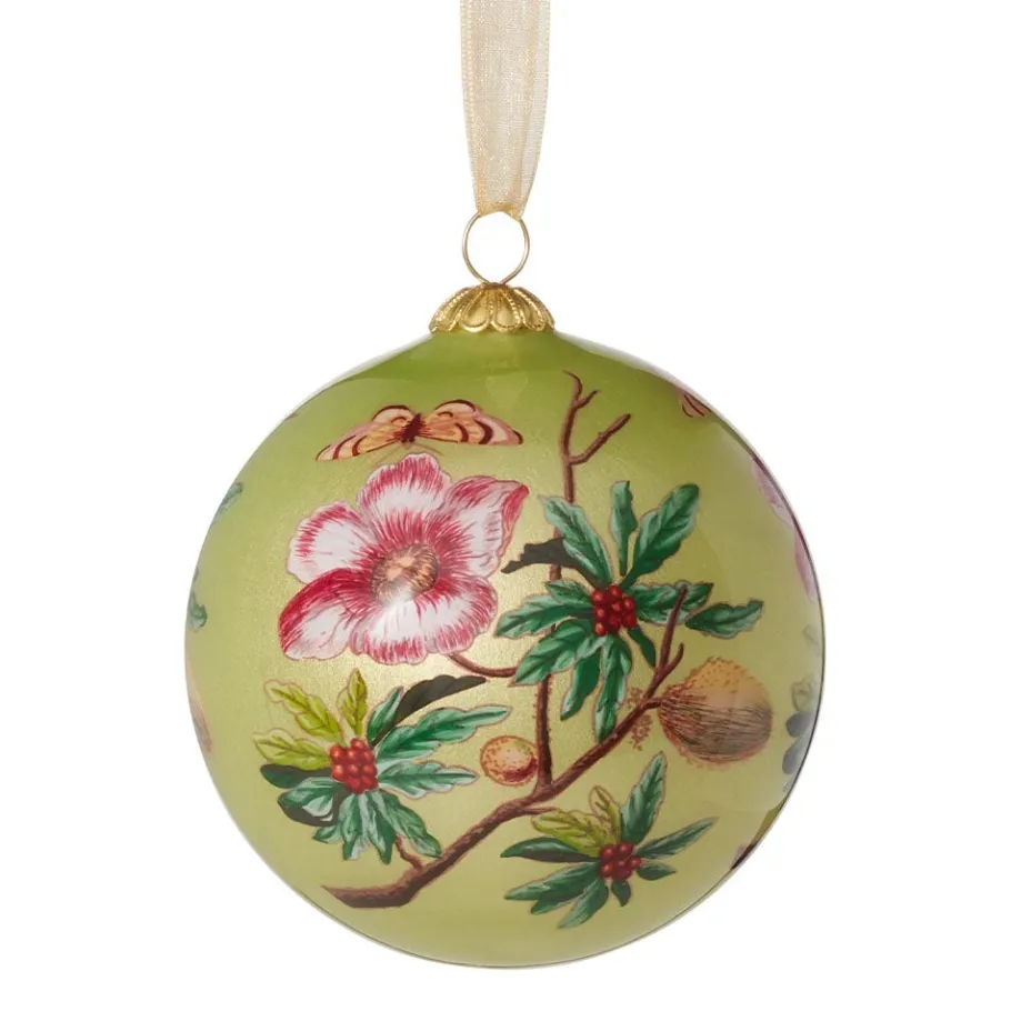 The Met Store Chelsea Botanicals Hand-Painted Glass Ornament Set* Ornaments