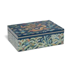 The Met Store Chinese Dragon Rank Badge Lacquer Box* Decorative Accents