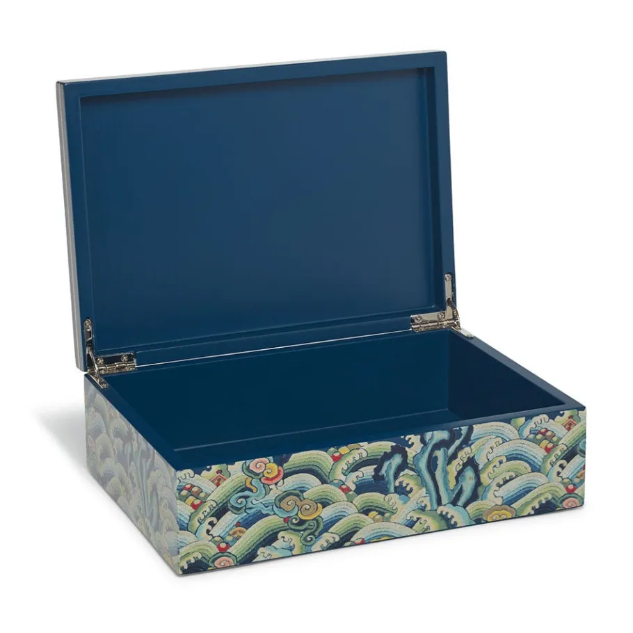 The Met Store Chinese Dragon Rank Badge Lacquer Box* Decorative Accents