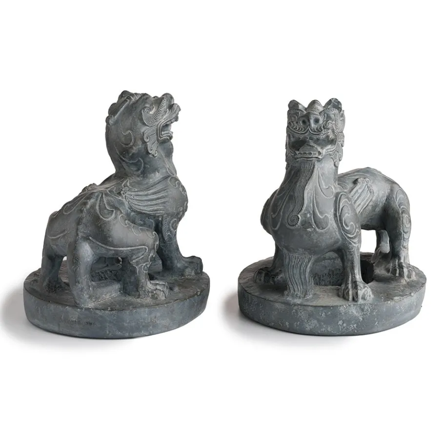The Met Store Chinese Guardian Figure Bookends* Sculpture|Decorative Accents