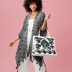 The Met Store Chinese Peony Oversize Structured Tote* Bags