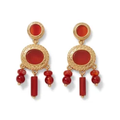 The Met Store Classical Carnelian Chandelier Earrings* Earrings