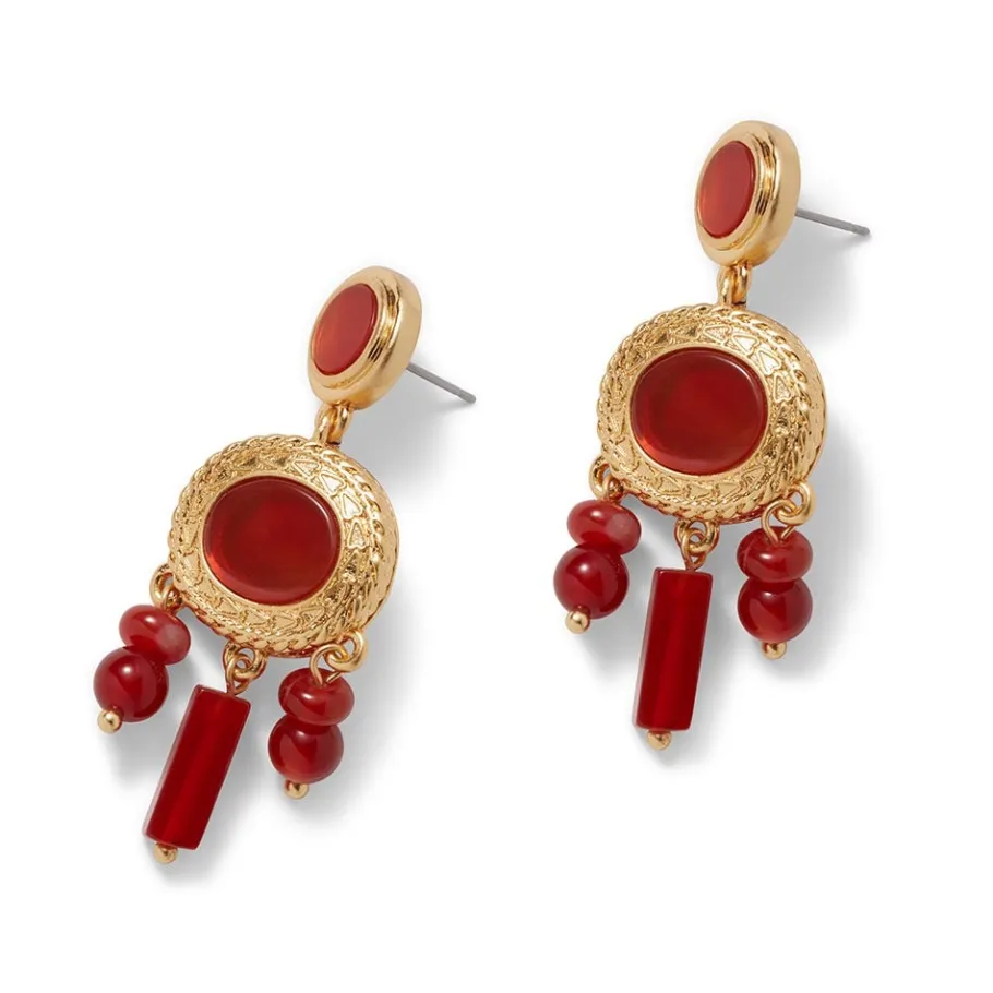 The Met Store Classical Carnelian Chandelier Earrings* Earrings