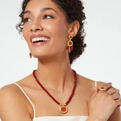 The Met Store Classical Carnelian Pendant Necklace* Necklaces