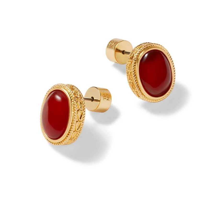 The Met Store Classical Carnelian Stud Earrings* Earrings
