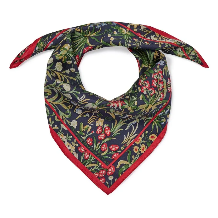 The Met Store Cloisters Millefleurs Neckerchief* Scarves & Wraps