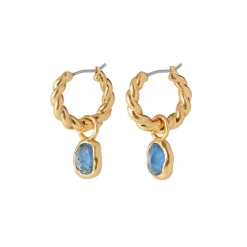 The Met Store Cypriot Twist Hoop Earrings with Removable Charms* Earrings