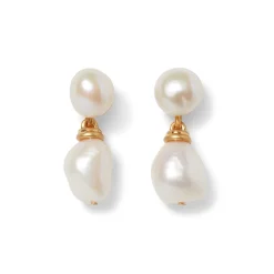 The Met Store Cypriot Twist Pearl Double-Drop Earrings* Earrings