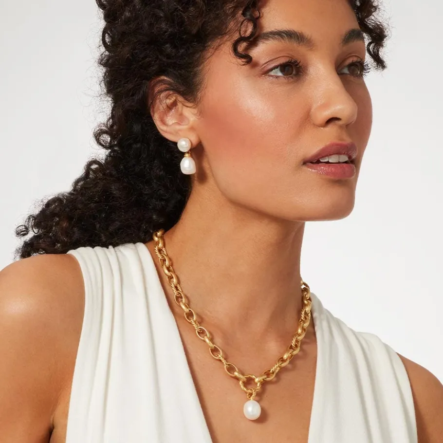The Met Store Cypriot Twist Pearl Double-Drop Earrings* Earrings