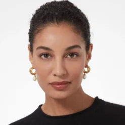 The Met Store Cypriot Twist Pearl Triple-Hoop Earrings* Earrings