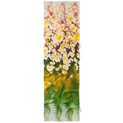 The Met Store Daisy Garden Marbled Paper Oblong Silk Scarf* Scarves & Wraps