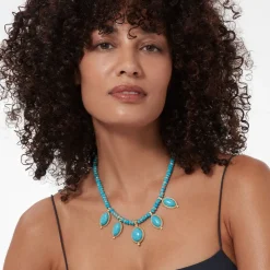 The Met Store Egyptian Hathor Turquoise Multi-Drop Necklace* Necklaces