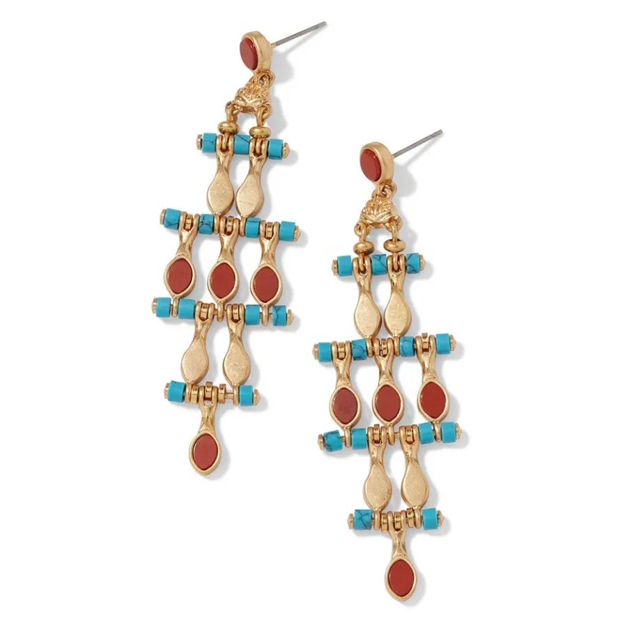 The Met Store Egyptian Nefer Amulet Chandelier Earrings* Earrings