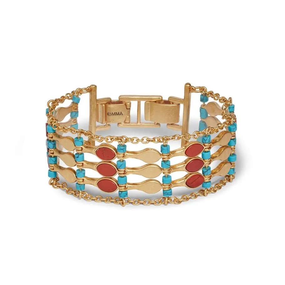 The Met Store Egyptian Nefer Amulet Ladder Bracelet* Bracelets