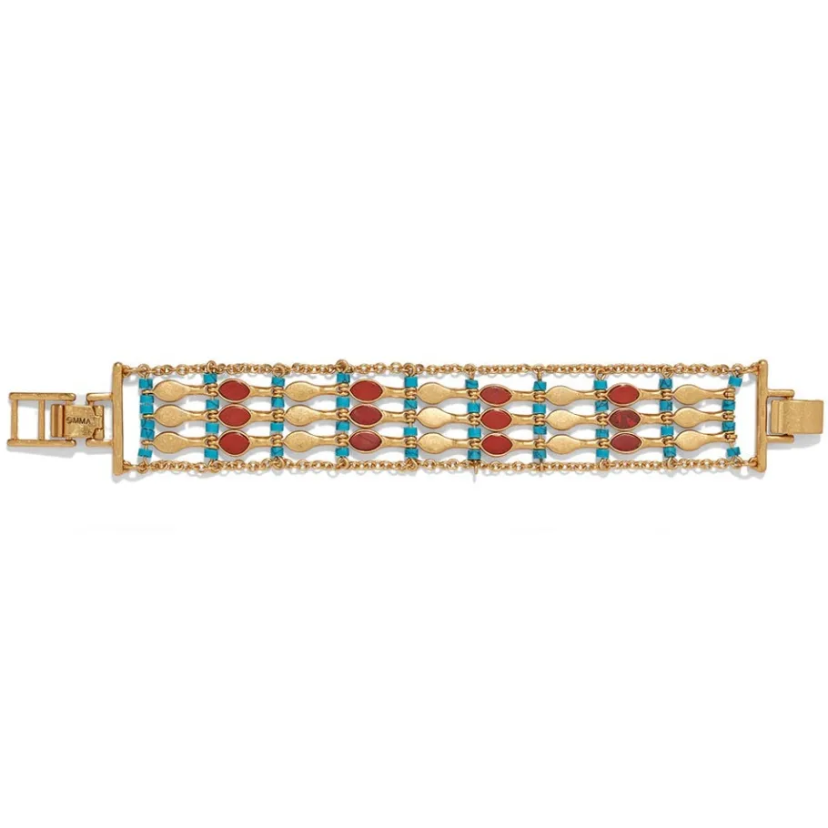 The Met Store Egyptian Nefer Amulet Ladder Bracelet* Bracelets