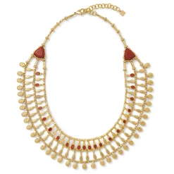 The Met Store Egyptian Nefer Amulet Red Jasper Collar Necklace* Necklaces