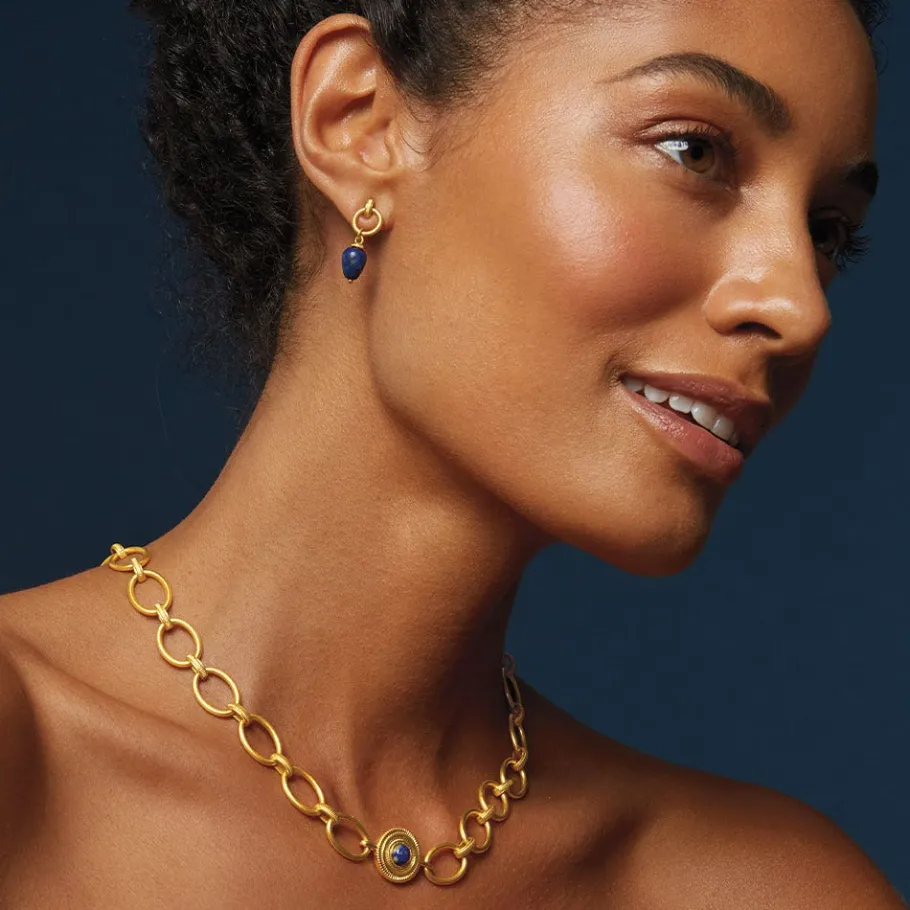 The Met Store Etruscan Lapis Doorknocker Earrings* Earrings