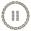 The Met Store European Buckle Enamel Collar Necklace and Drop Earrings Set* Jewelry Sets
