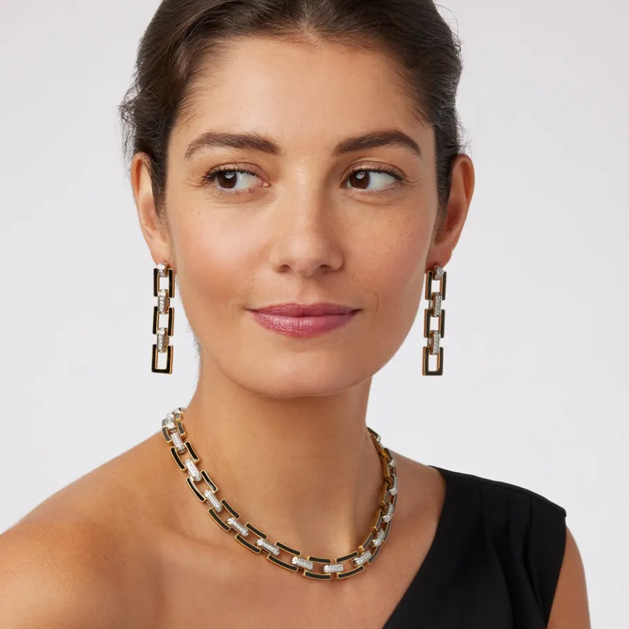 The Met Store European Buckle Enamel Collar Necklace* Necklaces