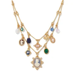 The Met Store European Cameo Charm Necklace and Drop Earrings Set* Jewelry Sets