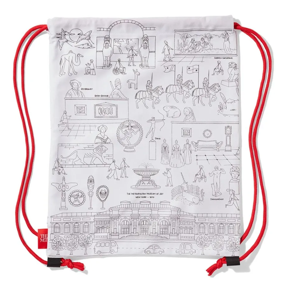 The Met Store Favorite Galleries of The Met Color & Learn Washable Kids' Drawstring Backpack* Art Supplies & Easels