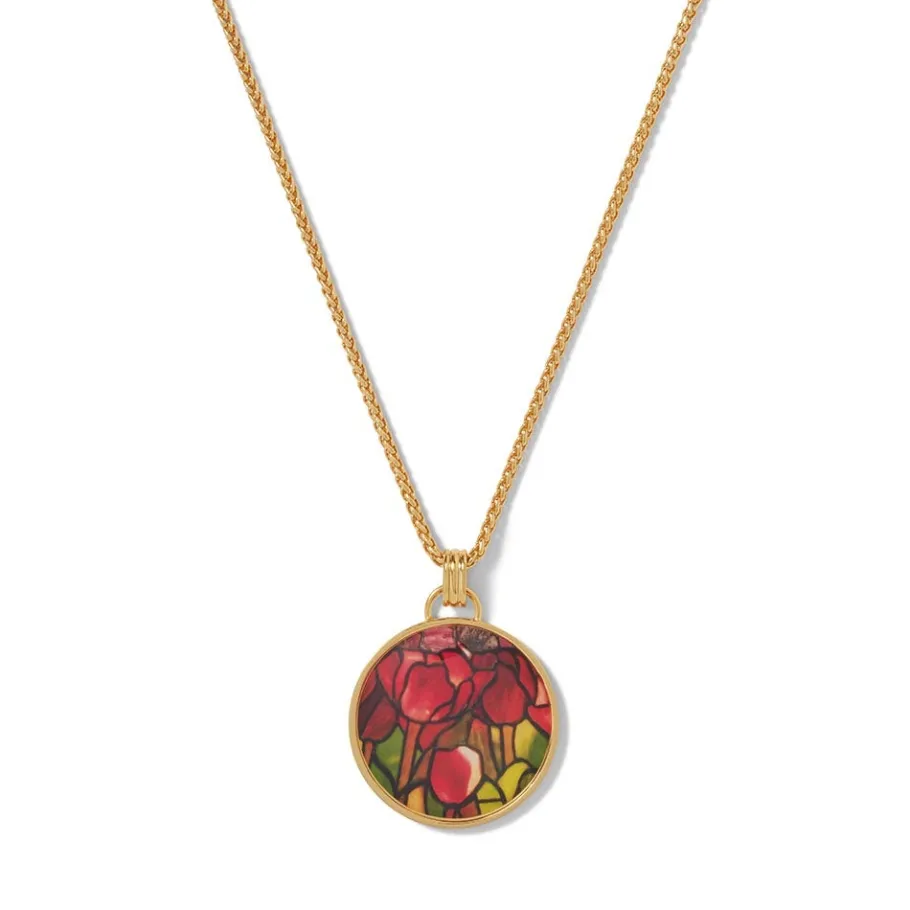 The Met Store Favrile Tulip Enamel Pendant Necklace* Necklaces