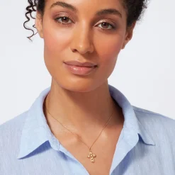 The Met Store Filipino Pearl Cross Pendant Necklace* Necklaces
