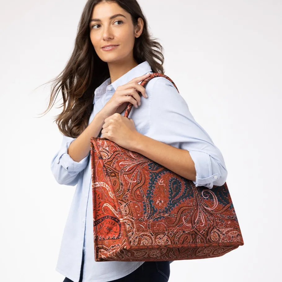 The Met Store Four Seasons Paisley Oversize Structured Tote* Bags