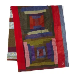 The Met Store Gee's Bend Pettway Quilt Design Oblong Silk Scarf* Scarves & Wraps