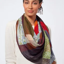 The Met Store Gee's Bend Pettway Quilt Design Oblong Silk Scarf* Scarves & Wraps