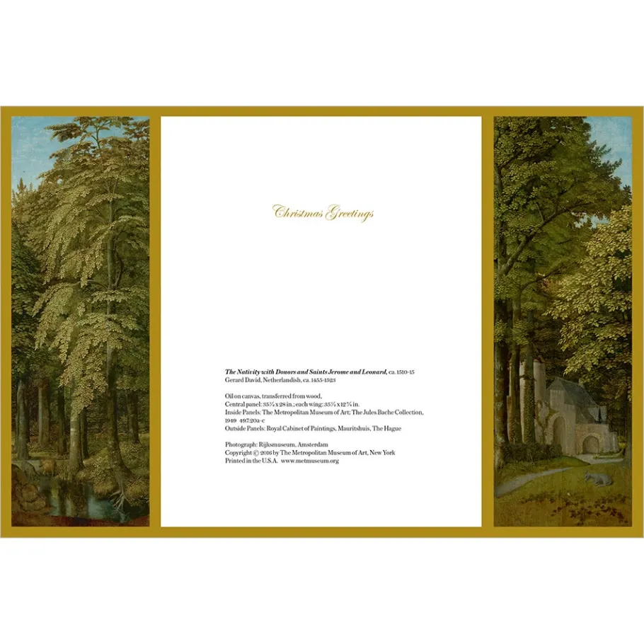 The Met Store Gerard David: The Nativity Triptych Holiday Cards* Holiday Cards