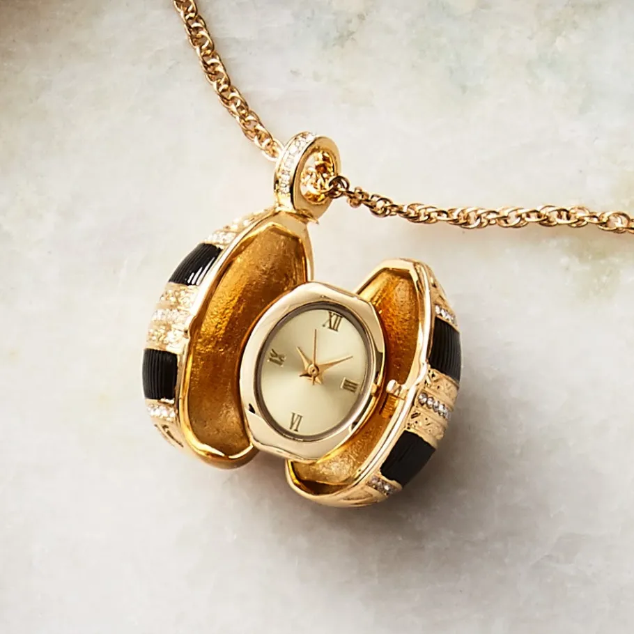The Met Store Hand-Enameled Egg Pendant Watch* Watches