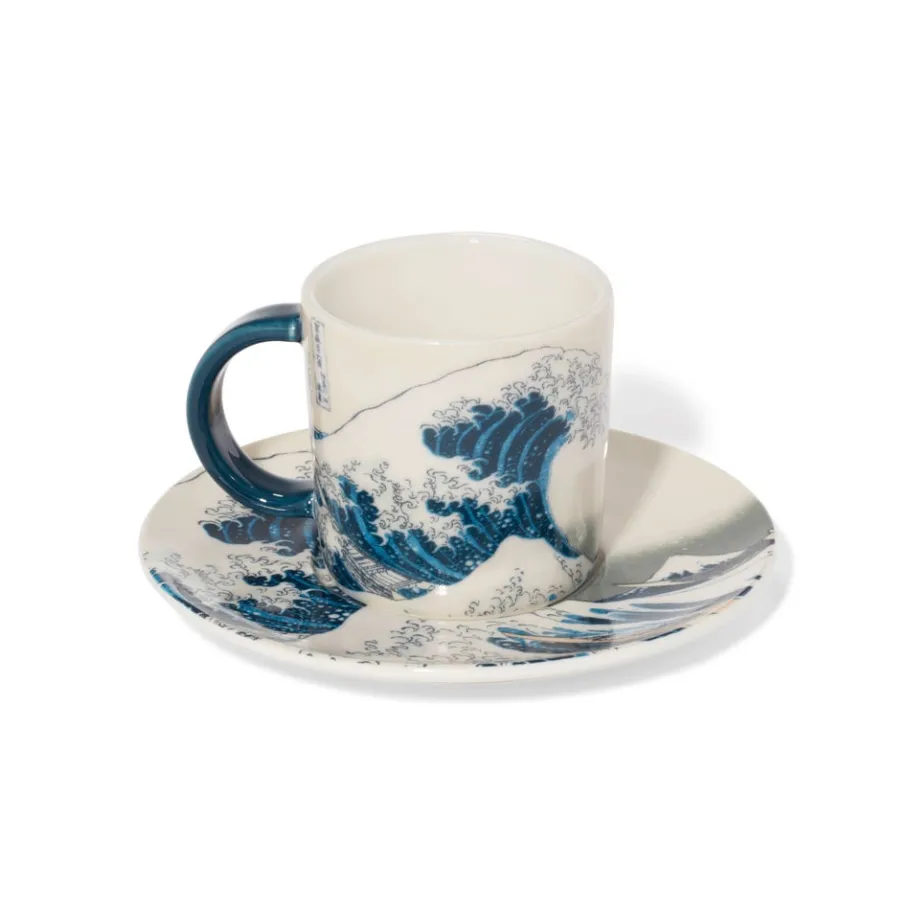 The Met Store Hokusai Great Wave Espresso Cup and Saucer* Tableware