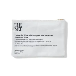 The Met Store Hokusai Great Wave Zip Pouch* Bags
