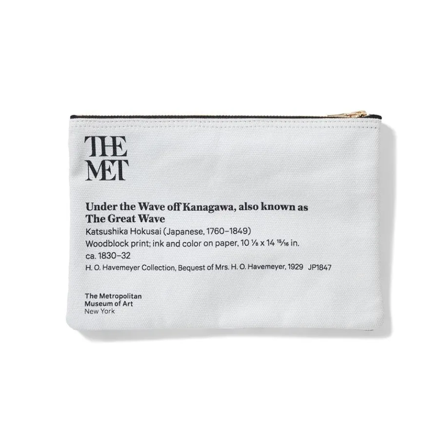 The Met Store Hokusai Great Wave Zip Pouch* Bags