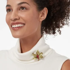 The Met Store Holly Berry Jade Brooch* Pins & Brooches